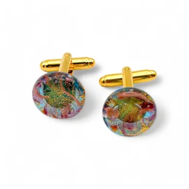 GIOVANNI | Botões de punho com Avventurina | Murano Store