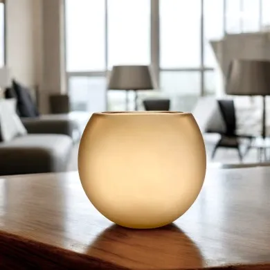 IVONNE | Vase ambre satiné | Verre de Murano | Murano-Store