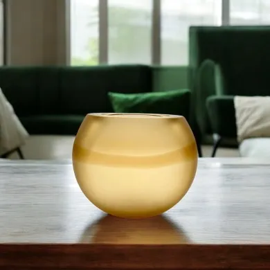 DAKOTA | Vaso Satinato Ambra | Murano Store