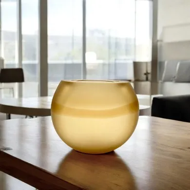 DAKOTA | Jarrón ámbar satinado | Murano Store