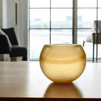 DAKOTA | Vaso Satinato Ambra | Murano Store