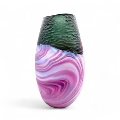 AMARENA – Luxuriöse Vase aus satiniertem Muranoglas
