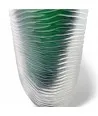 MONTERO - Vase VERT forgé et immergé en verre de Murano