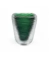 MONTERO - Jarrón VERDE forjado y sumergido en cristal de Murano