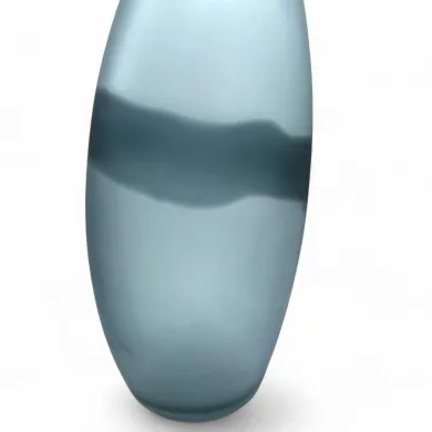DAKOTA - Florero moderno de vidrio gris "Segreti" de Formia