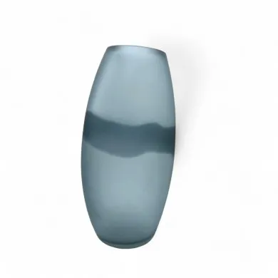DAKOTA - Florero moderno de vidrio gris "Segreti" de Formia