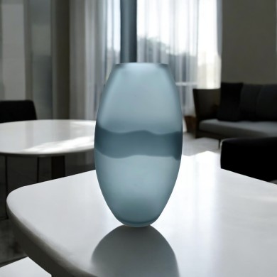 DAKOTA - Vase en verre moderne gris "Segreti" par Formia