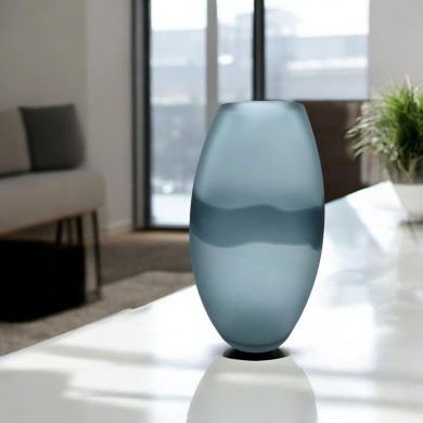 DAKOTA - Vase en verre moderne gris "Segreti" par Formia