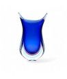 ALBA - BLUE and AMETHYST submerged vase in Murano glass
