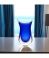 ALBA - BLUE and AMETHYST submerged vase in Murano glass