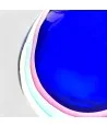 ALBA - Vase immergé BLEU et AMETHYSTE en verre de Murano