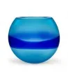 DAKOTA - Vase en verre moderne aigue-marine"Segreti" par Formia