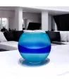 DAKOTA - Florero moderno de vidrio aguamarina "Segreti" de Formia