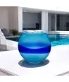 DAKOTA - Florero moderno de vidrio aguamarina "Segreti" de Formia