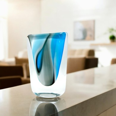 ONDA - Sommerso glass vase by Formia