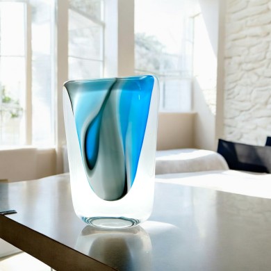 ONDA - Sommerso glass vase by Formia