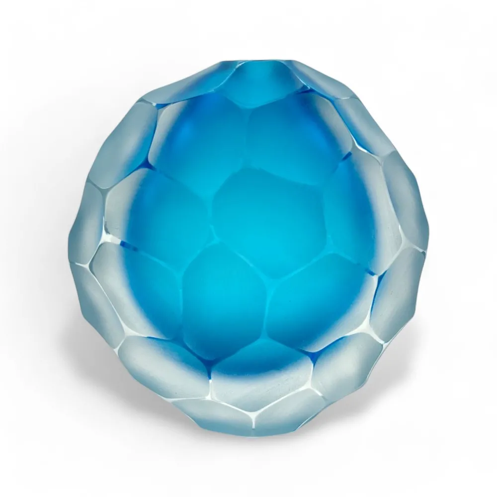 TOLEDO - Sommerso geschmiedete Aquamarin-Designvase von Formia