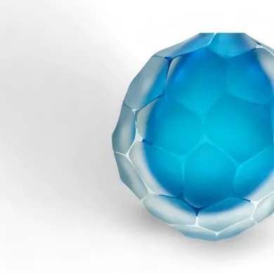 TOLEDO - Sommerso geschmiedete Aquamarin-Designvase von Formia