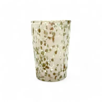FANTASY | Set de 6 copas de licor | Blanco y Oro | Murano Store