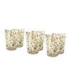 FANTASY | Set de 6 copas de licor | Blanco y Oro | Murano Store