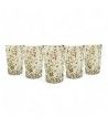 FANTASY | Set de 6 copas de licor | Blanco y Oro | Murano Store