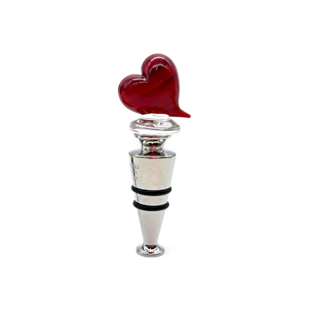 CORAZÓN | Tapón botella Rojo | Murano-Store