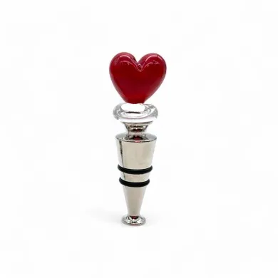 HEART | Flaschenverschluss Rot | Murano-Store