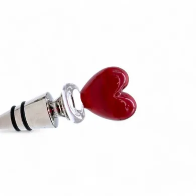 HEART | Flaschenverschluss Rot | Murano-Store