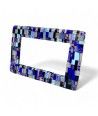 ISTANTI | Fotorahmen Mosaik Blau und Gold | Murano-Store