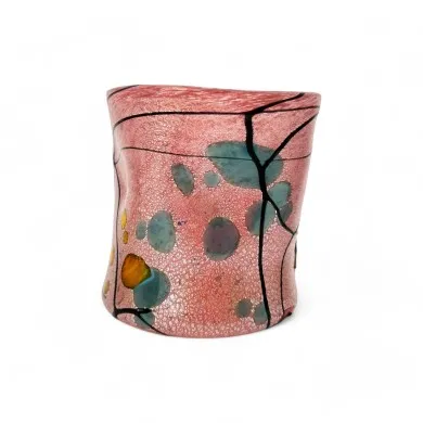 POLLOCK | Goti de Fornasa con Foglia Argento | Murano-Store