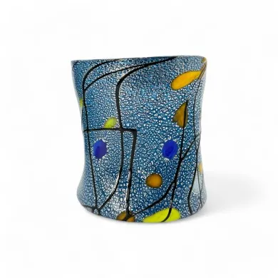POLLOCK | Goti de Fornasa con Foglia Argento | Murano-Store