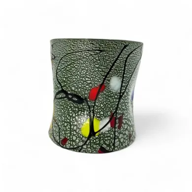 POLLOCK | Goti de Fornasa con Foglia Argento | Murano-Store