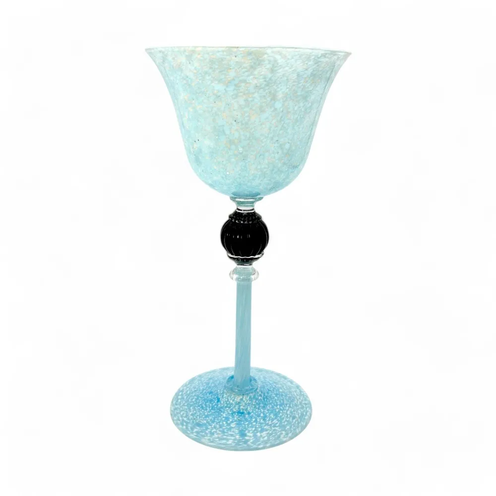 AMALFI | Cocktail Goblet | light blue pastel glass | Murano Store