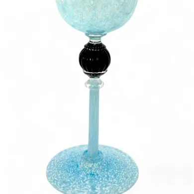 AMALFI | Copa de cóctel | vidrio azul pastel | Murano Store