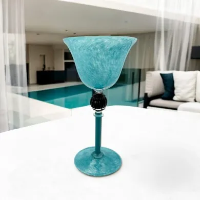 POSITANO | Cocktail Goblet | Blown Glass Turquoise | Murano Store