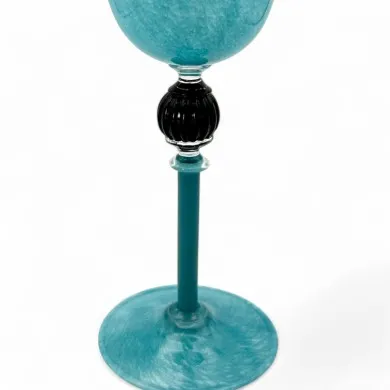 POSITANO | Calice da Cocktail | Vetro Soffiato Turchese | Murano Store