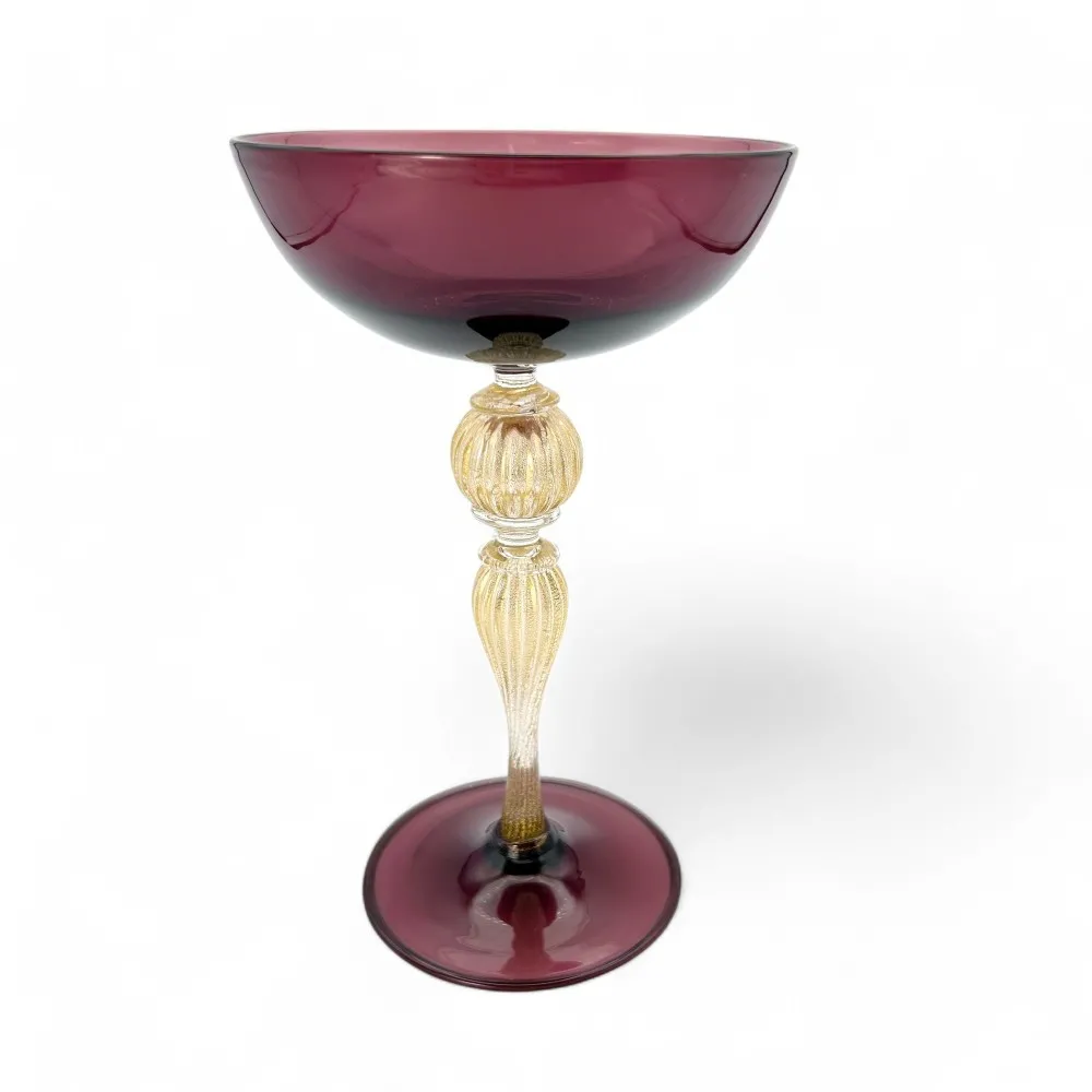 BASTIA - Tipetto aus mundgeblasenem Glas in Amethyst