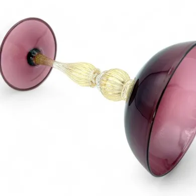BASTIA - Tipetto aus mundgeblasenem Glas in Amethyst