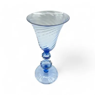 GRAN CANAL | Cálice colecionável azul claro | Tipetti | Murano-Store