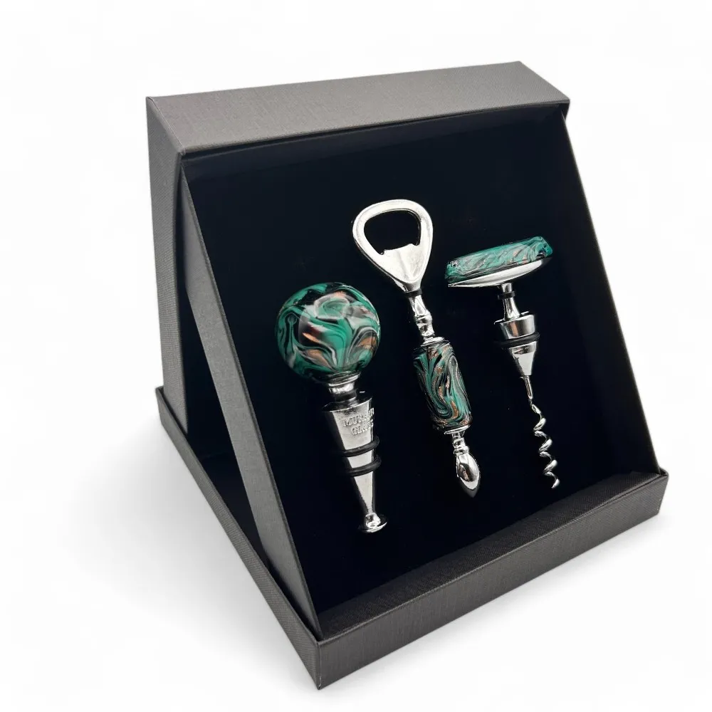 TRIO | Set Accessori per Bottiglia | Idea Regalo | Murano-Store