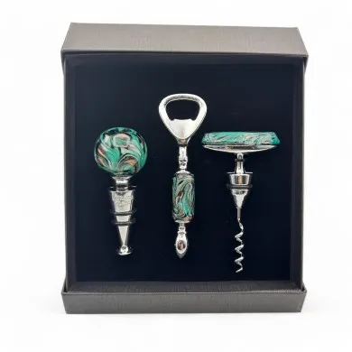 TRIO | Set Accessori per Bottiglia | Idea Regalo | Murano-Store