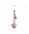 HEART | Keychain with Pendant | Murano Glass | Murano-Store