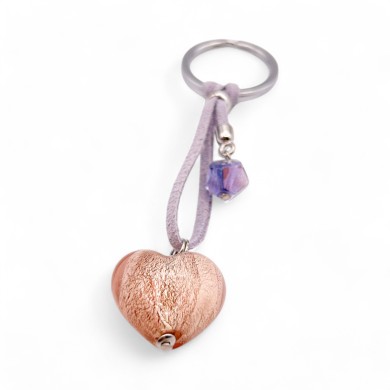 HEART | Keychain with Pendant | Murano Glass | Murano-Store