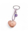 HEART | Keychain with Pendant | Murano Glass | Murano-Store