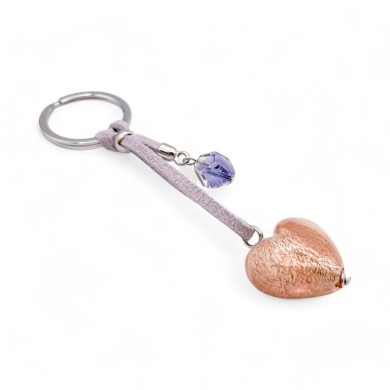 HEART | Keychain with Pendant | Murano Glass | Murano-Store