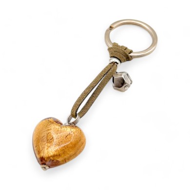 HEART | Keychain with Pendant | Murano Glass | Murano-Store