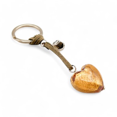 HEART | Keychain with Pendant | Murano Glass | Murano-Store