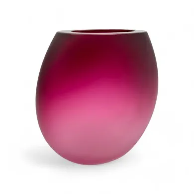IVONNE | Amethyst Satin Vase | Murano-Store