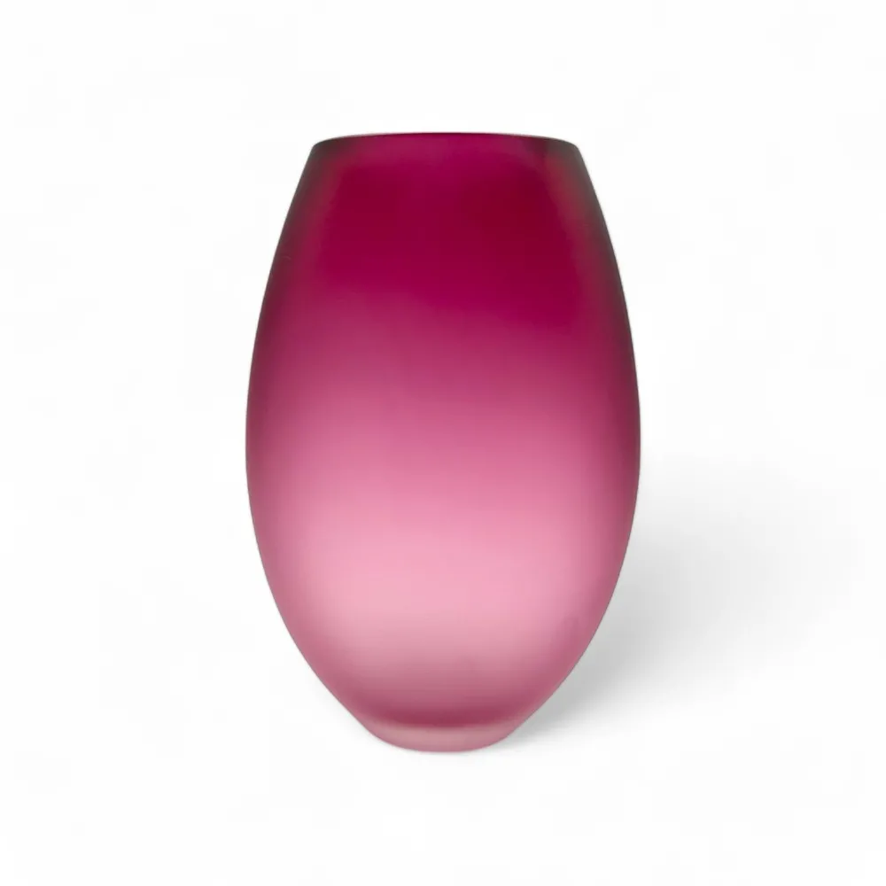 IVONNE | Satin Oval Vase | Murano-Store