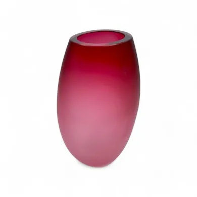 IVONNE | Satin Oval Vase | Murano-Store
